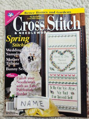 Better Homes and Gardens Cross Stitch Needlework Spring 2000 Mar Apr Patterns